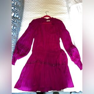 Ramy Brook Long Sleeve Pink Dress 
Size Small
